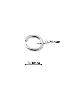 Kółko srebrne DO ZAGINANIA-średnica 3,3mm