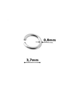 Kółko srebrne DO ZAGINANIA-średnica 3,7mm