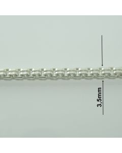 Łańcuch srebrny  M/BOX-2/AG z metra