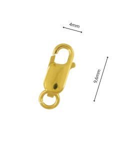 długość- 9,6mm /ZŁOTE zapięcie KARABIŃCZYK TYP AU-585-ZAP-CHR1