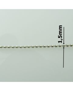 Łańcuch srebrny M/CP150/AG z metra-KULKA