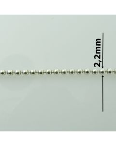 Łańcuch srebrny M/CP220/AG z metra-KULKA