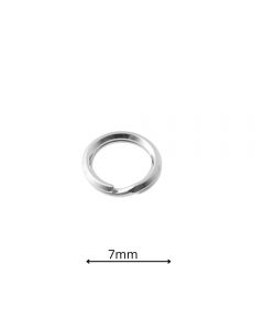  Kółko srebrne SPRĘŻYNKA-średnica 7mm