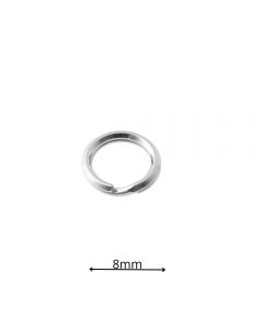  Kółko srebrne SPRĘŻYNKA-średnica 8mm