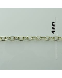 Łańcuch srebrny M/FZD120 z metra-ANKER