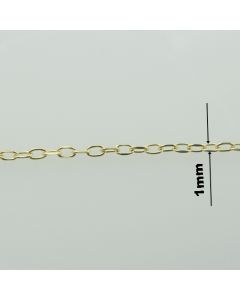 Łańcuch srebrny M/FZLD025/AU złocony  z metra-ANKER