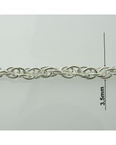 Łańcuch srebrny M/HOLL-6/AG z metra