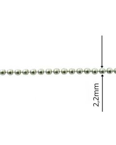 Łańcuch srebrny M/CP200/AG z metra-KULKA GŁADKA