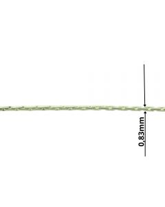 Łańcuch srebrny OKRĄGŁY M/CA040/AG z metra-CARDANO