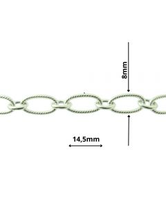 Łańcuch srebrny M/HOLL-9/AG z metra