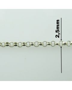Łańcuch srebrny M/R003/AG z metra-ROLO
