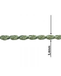 Łańcuch srebrny M/SING-2/AG z metra
